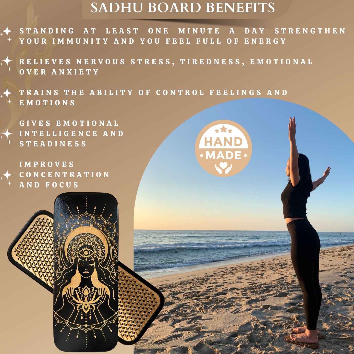 Aluminum Sadhu Board 8 mm for Beginners