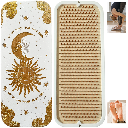 Sadhu Board with Copper Nails for Beginners 0.31 Inches (8 mm), Nail Boards for Feet, Sadhu Nail Board, Yoga Gift