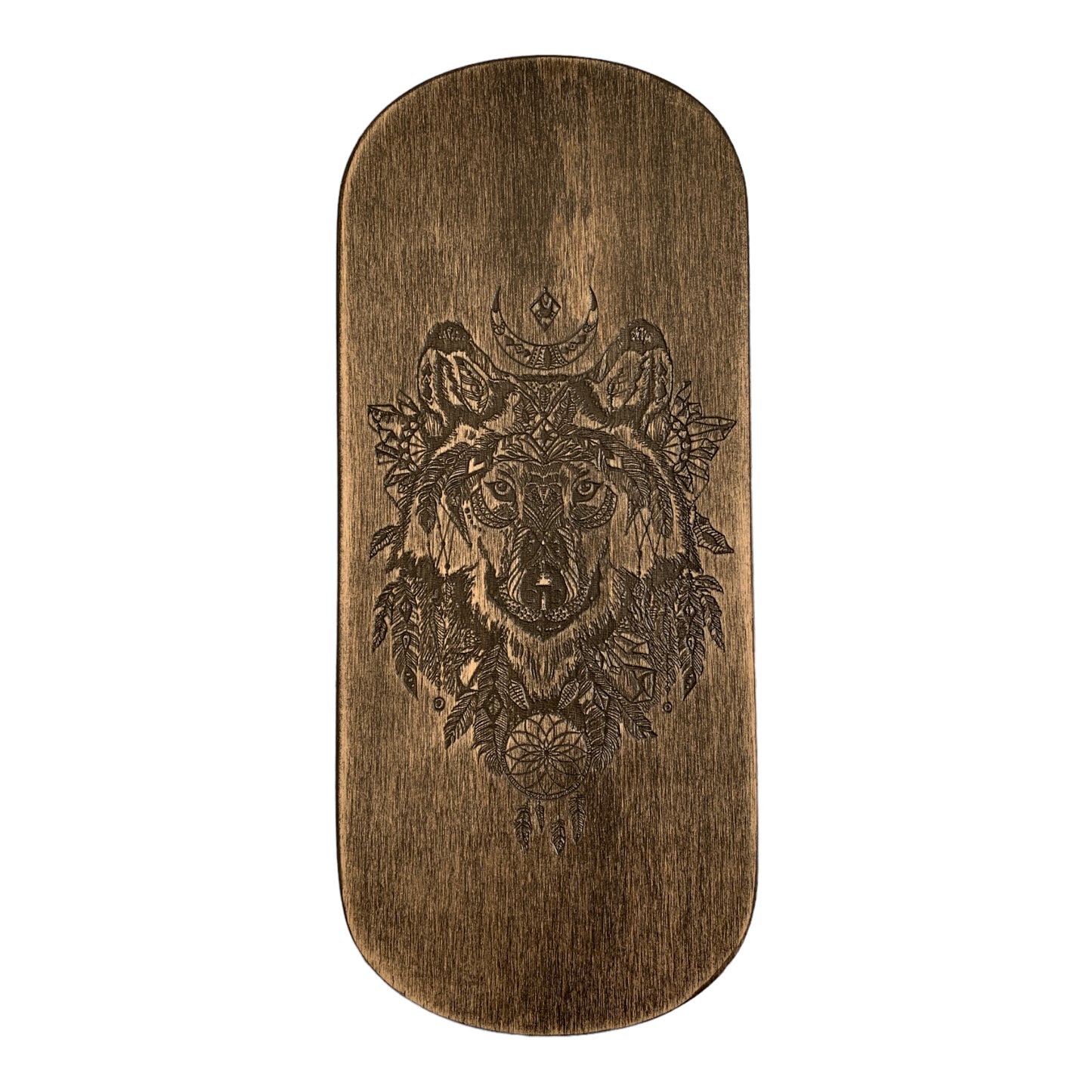 Sadhu board with Ballistic Nails bullets and forged steel. Wolf, 10 mm