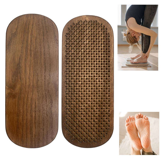 Compact Sadhu board for Beginners, Oak Veneer, Yoga board, Nails board 0.3 in (8 mm)