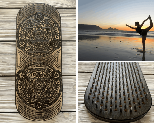 Compact Sadhu board for Beginners, Balance board, Yoga board, Nails board 0.3 in (8 mm)
