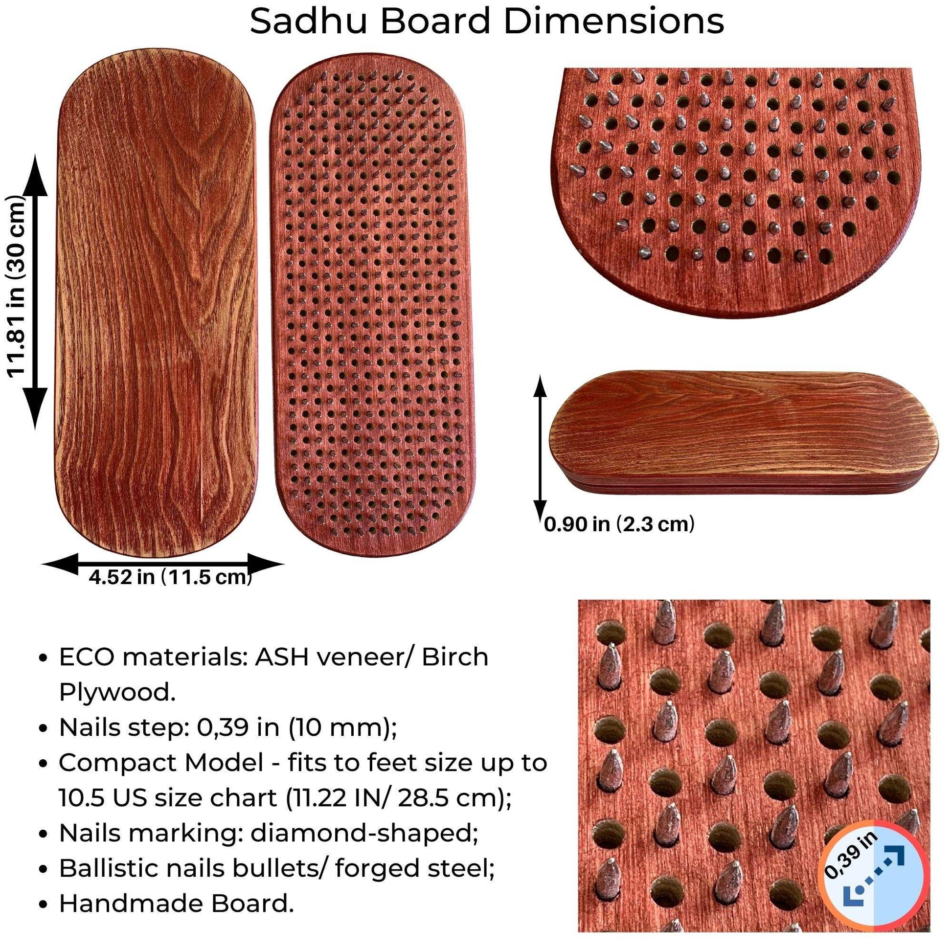 Compact Light Sadhu Board - Ash Veneer, 10 mm
