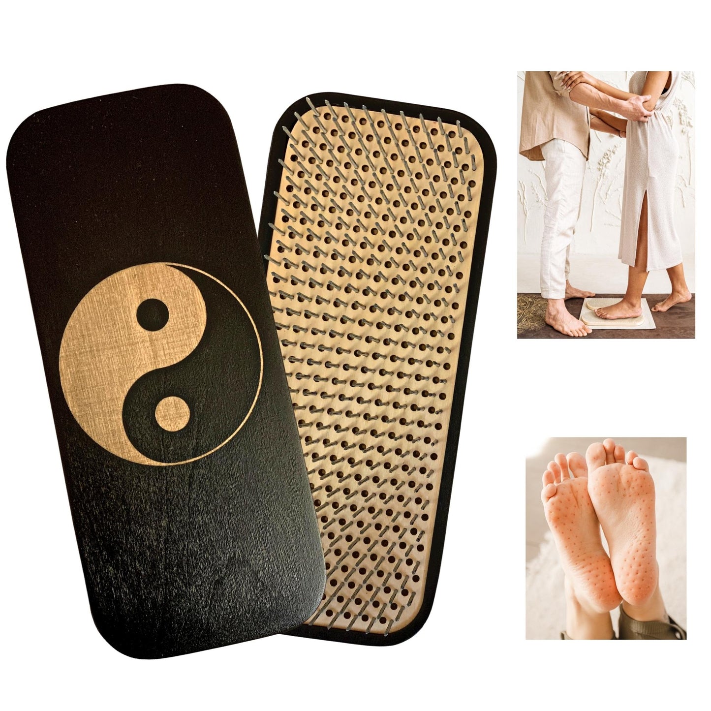 Sadhu Board with Light Aluminum Nails, Handmade, Yoga Gift, 10 mm
