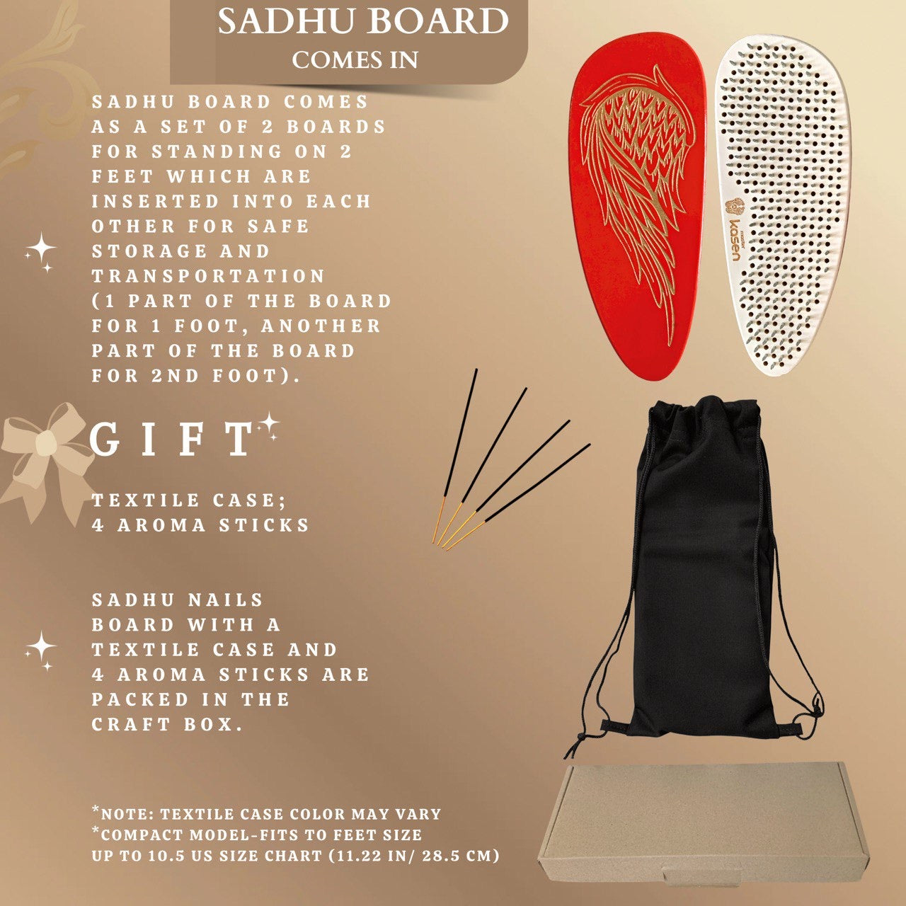 Sadhu board -Angel Wings, Balance board, Yoga board, Nails board 10 mm