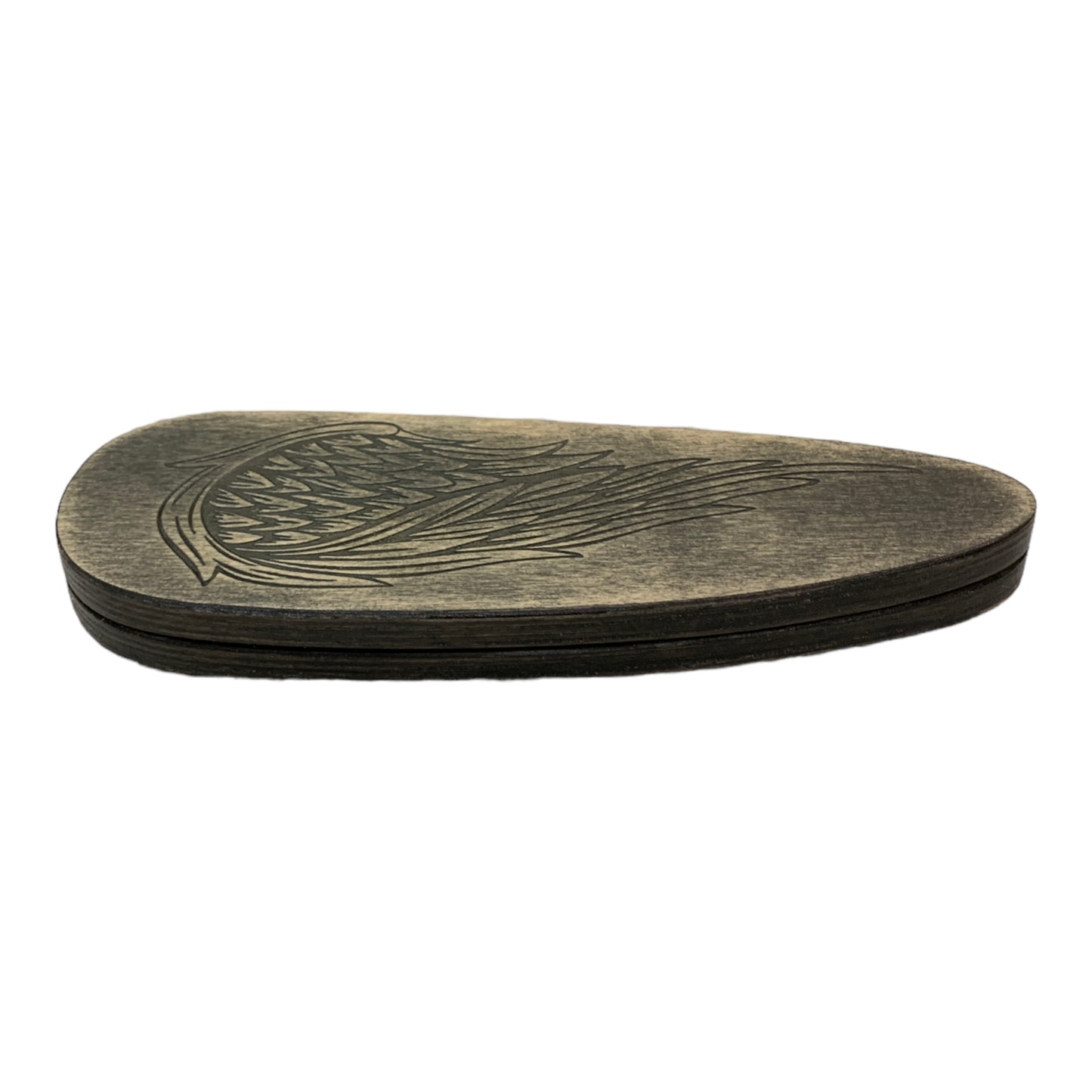 Compact Light Sadhu board, Balance board, Yoga board, Nails board 0.4 in (10 mm) Grey Angel Wings