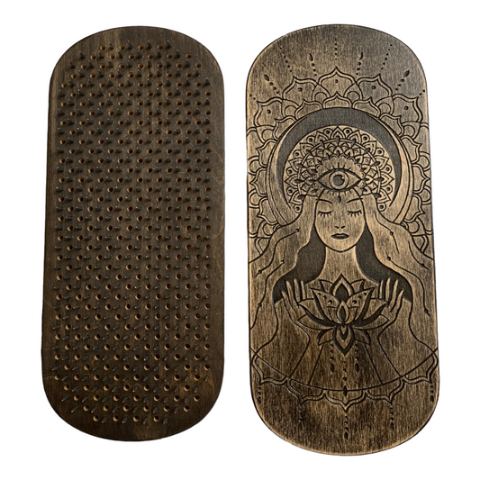 Sadhu board with Ballistic Nails bullets and forged steel, 10 mm