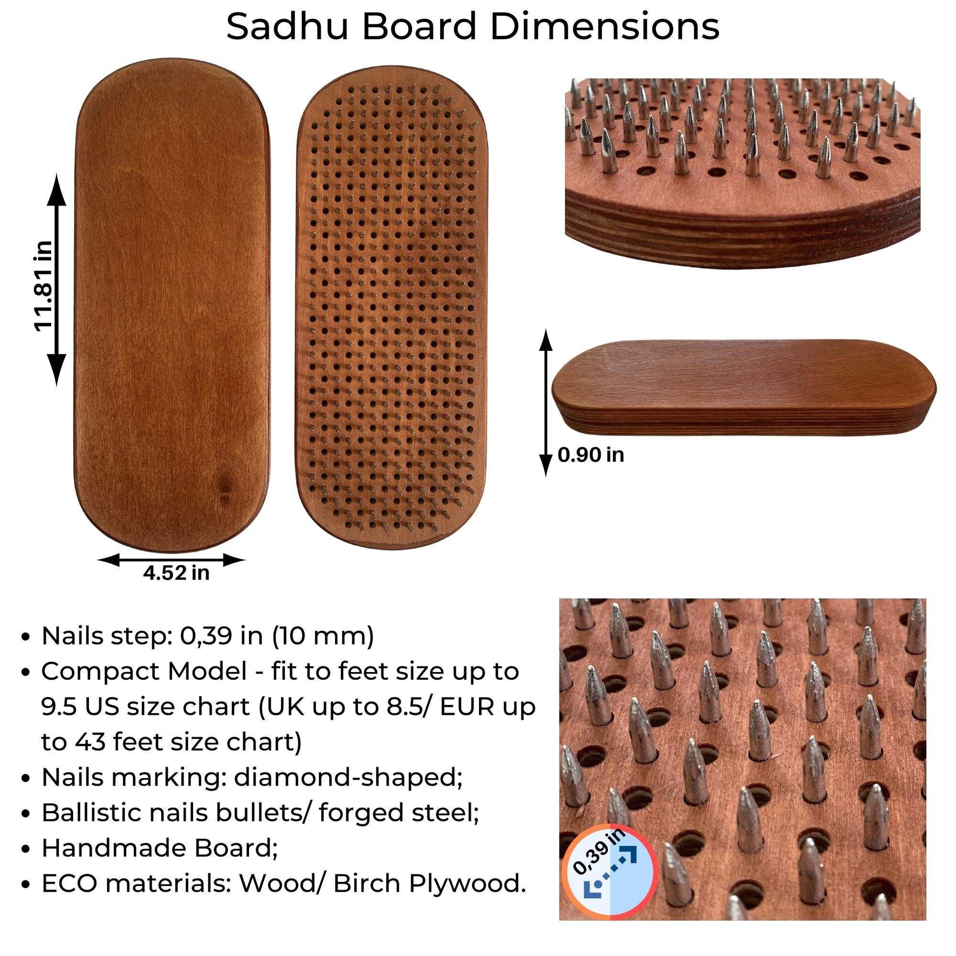 Sadhu Board, Yoga Board, Nails Board, Yoga Gifts, Relaxation, Free