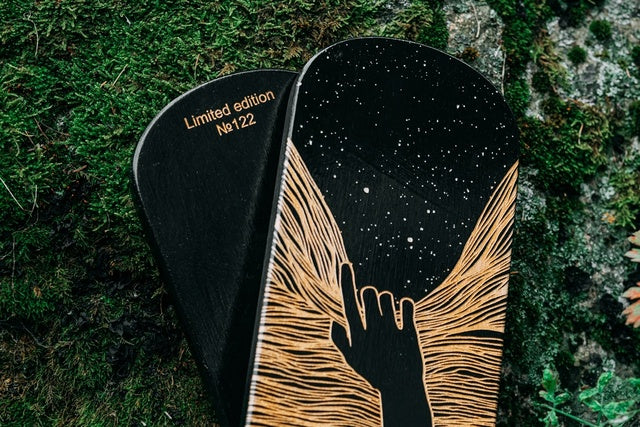 Sadhu Board for Beginners, Yoga board, Board with nails, Hand and Sky, 8 mm