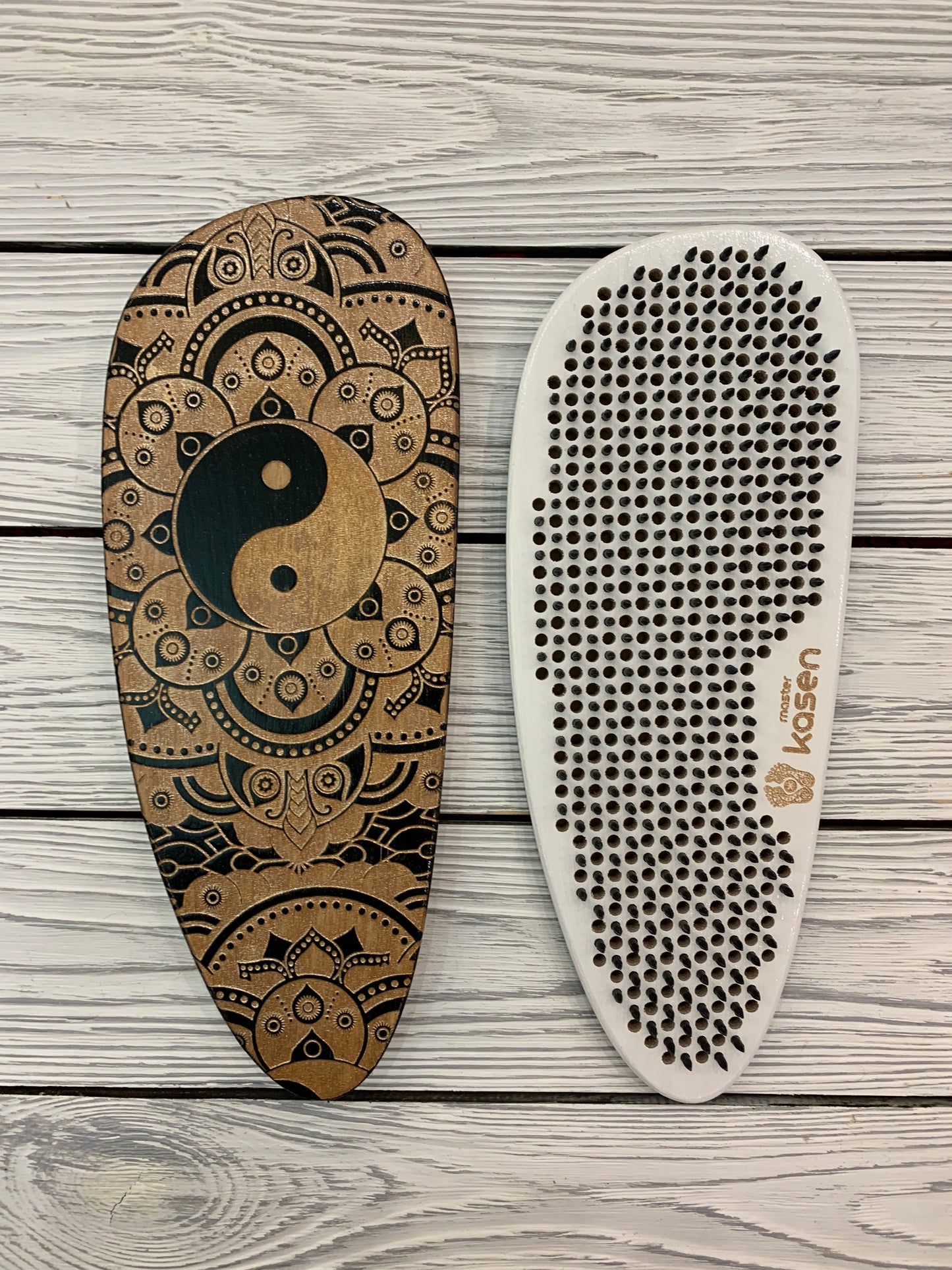 Sadhu board -Yin Yang, Balance board, Yoga board, Nails board, 10 mm