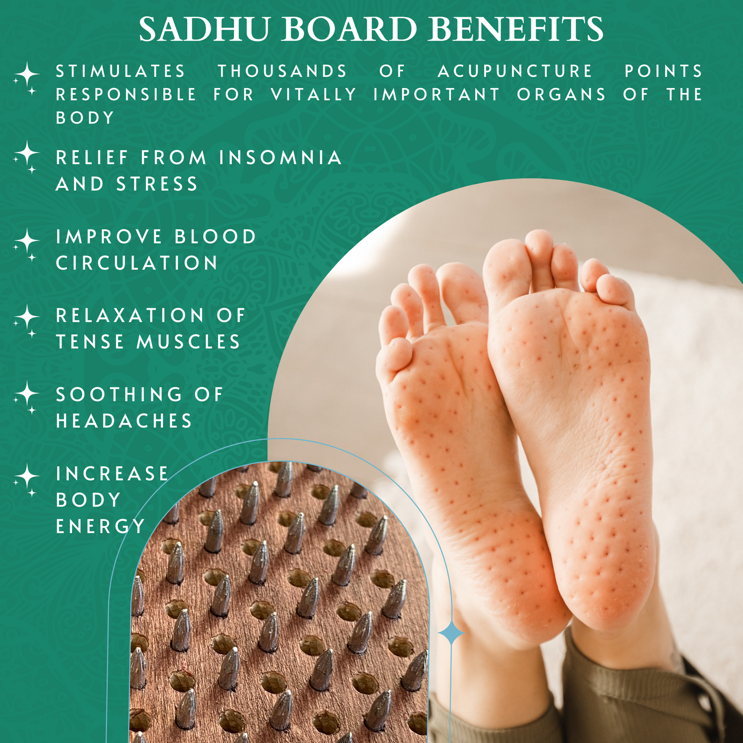 Sadhu board - Mandala 10 mm