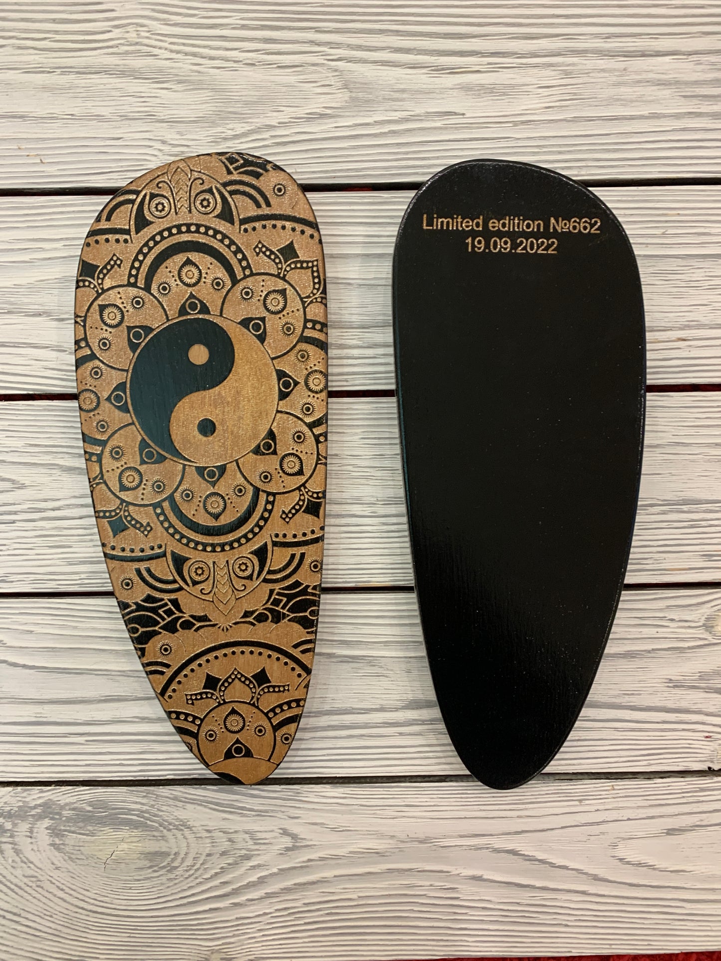 Sadhu board -Yin Yang, Balance board, Yoga board, Nails board, 10 mm